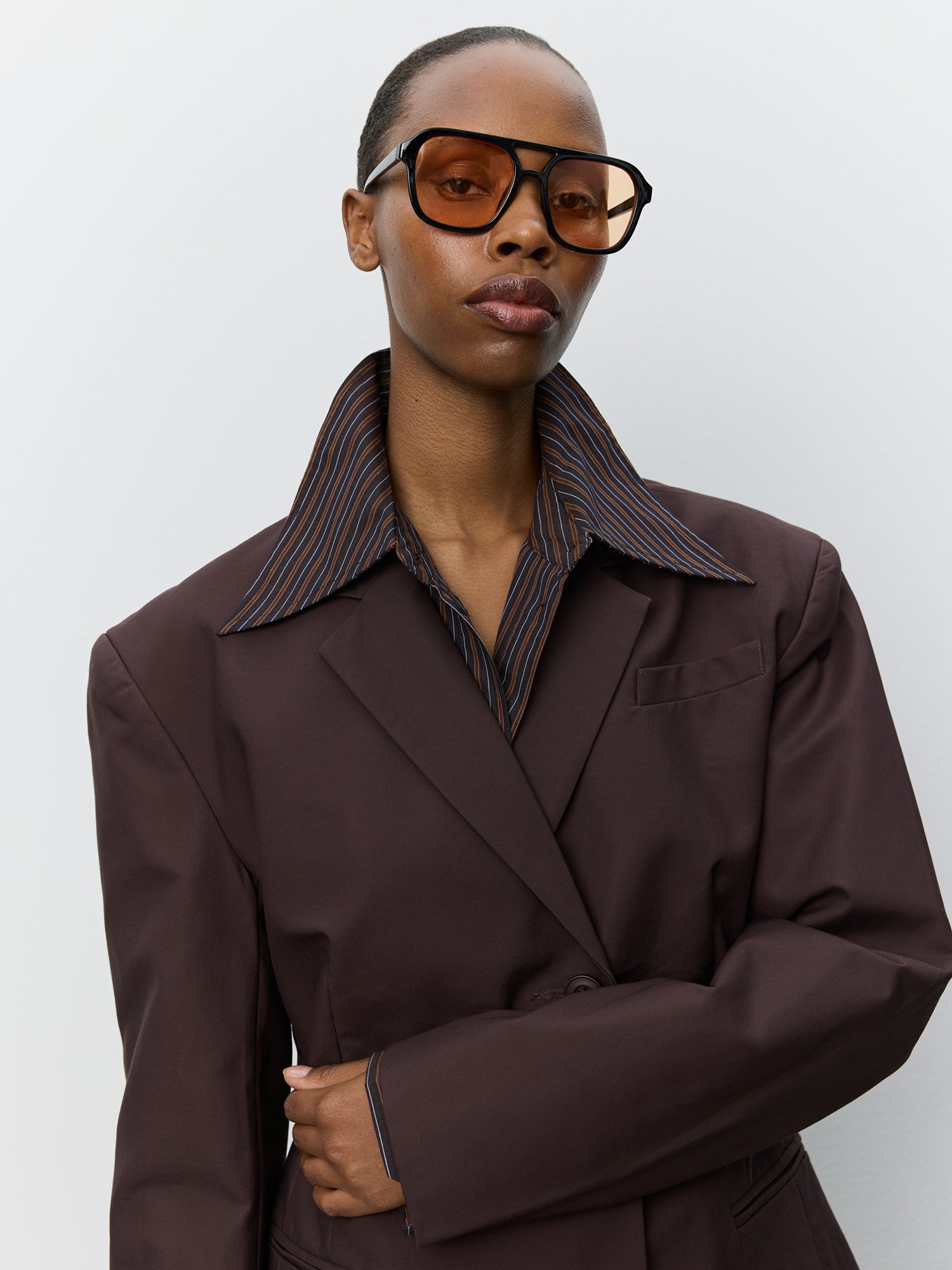 Sofie Schnoor WOMEN JUVASW DOUBLE BREASTED BLAZER Blazer 7168 Dark Plum