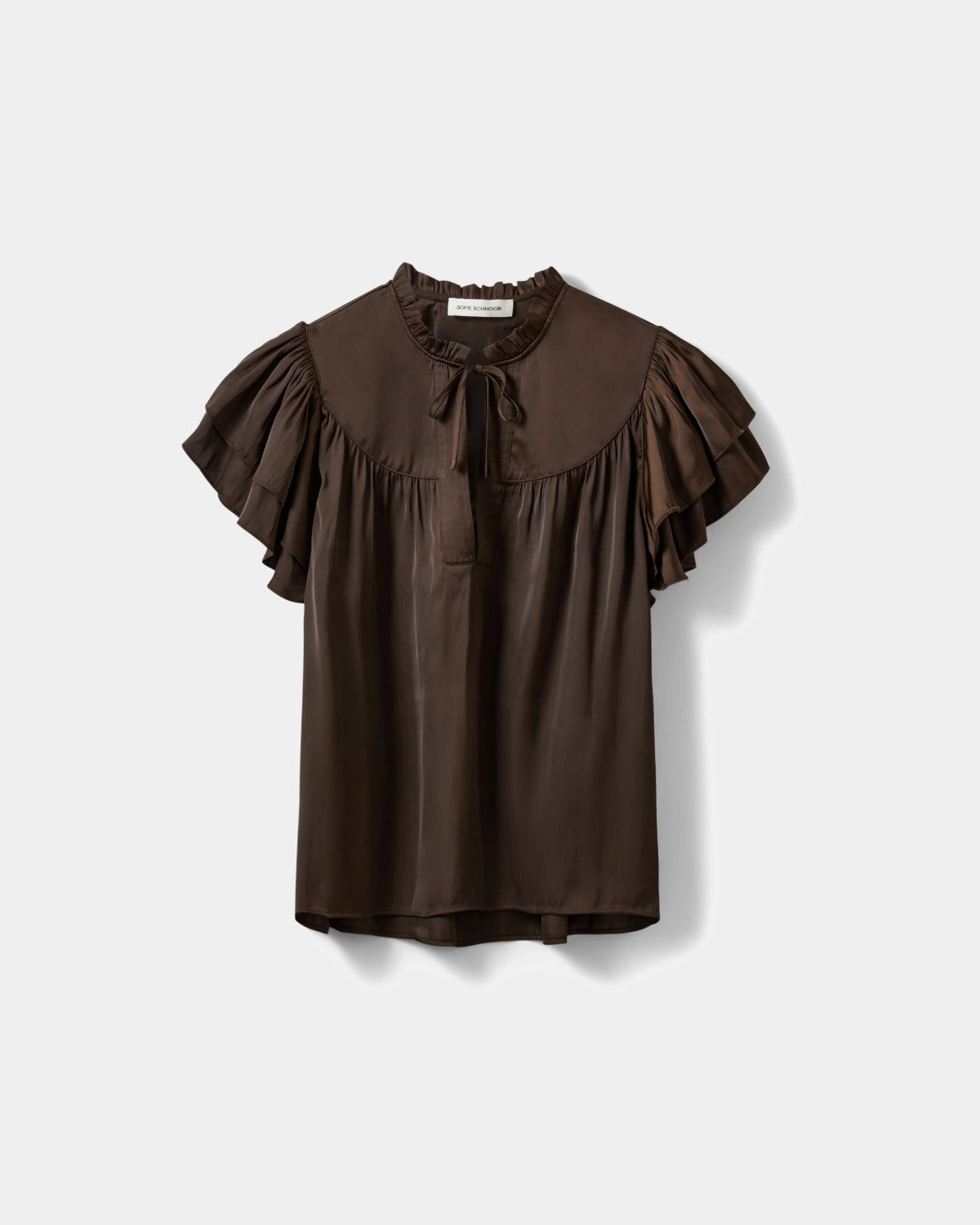 Sofie Schnoor WOMEN LALILASW FRYNSE TOP Top 7162 Intense Brown