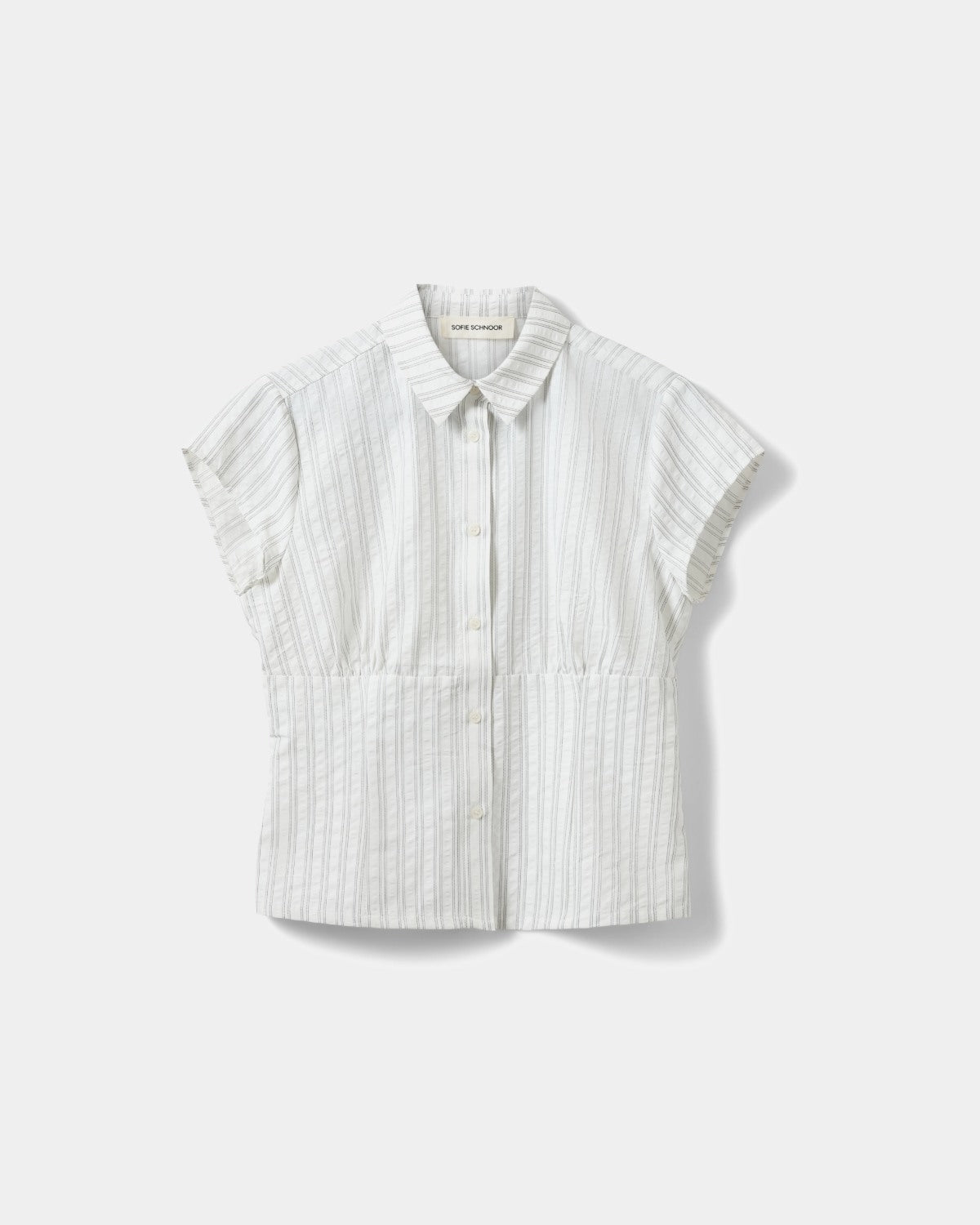 Sofie Schnoor WOMEN LILYANSW STRIPED TÆTSIDDENDE SKJORTE Skjorte 0154 Off White / Black stripe