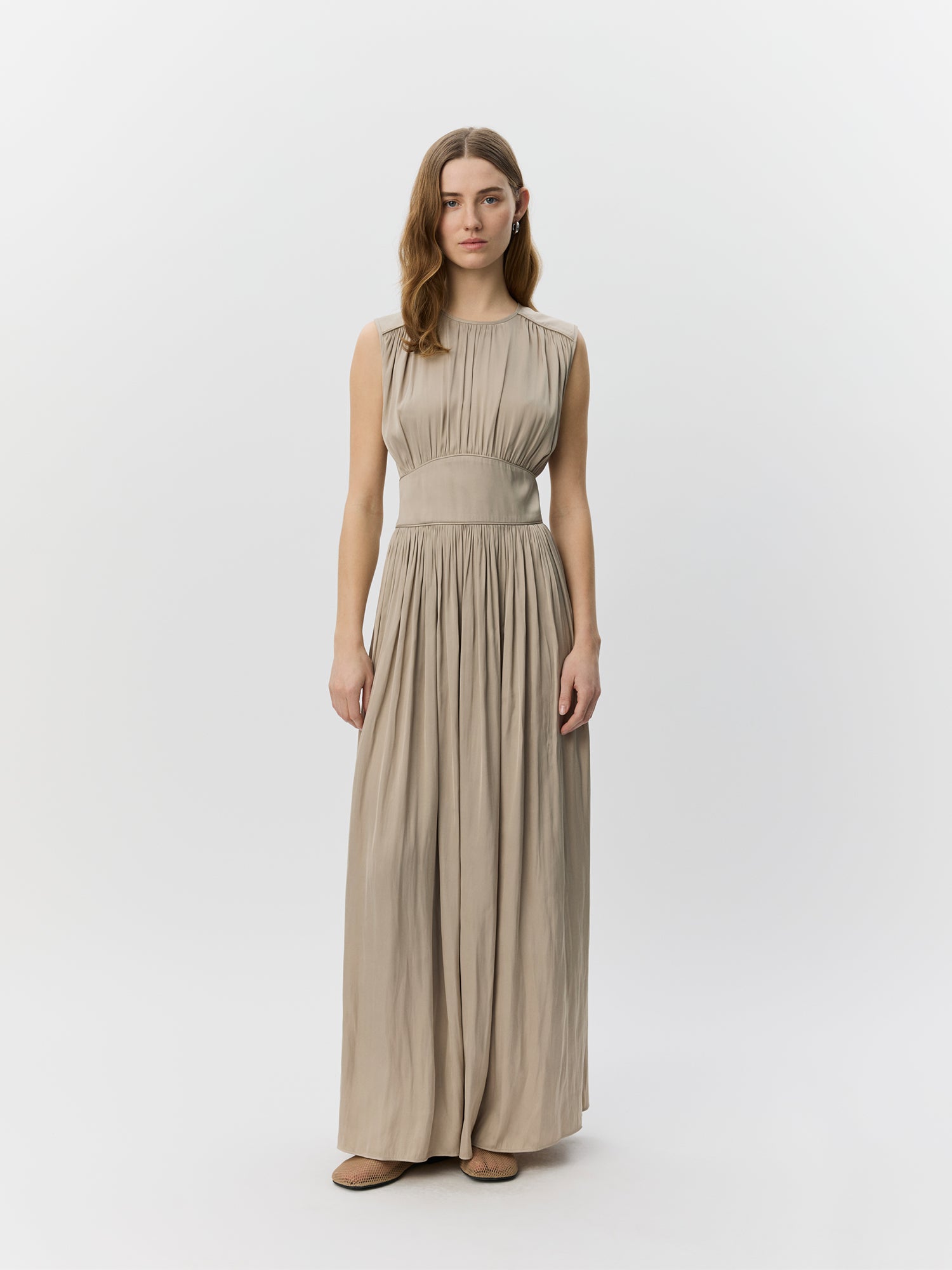 Sofie Schnoor WOMEN LINSW MAXI KJOLE Kjole 8058 Feather Gray