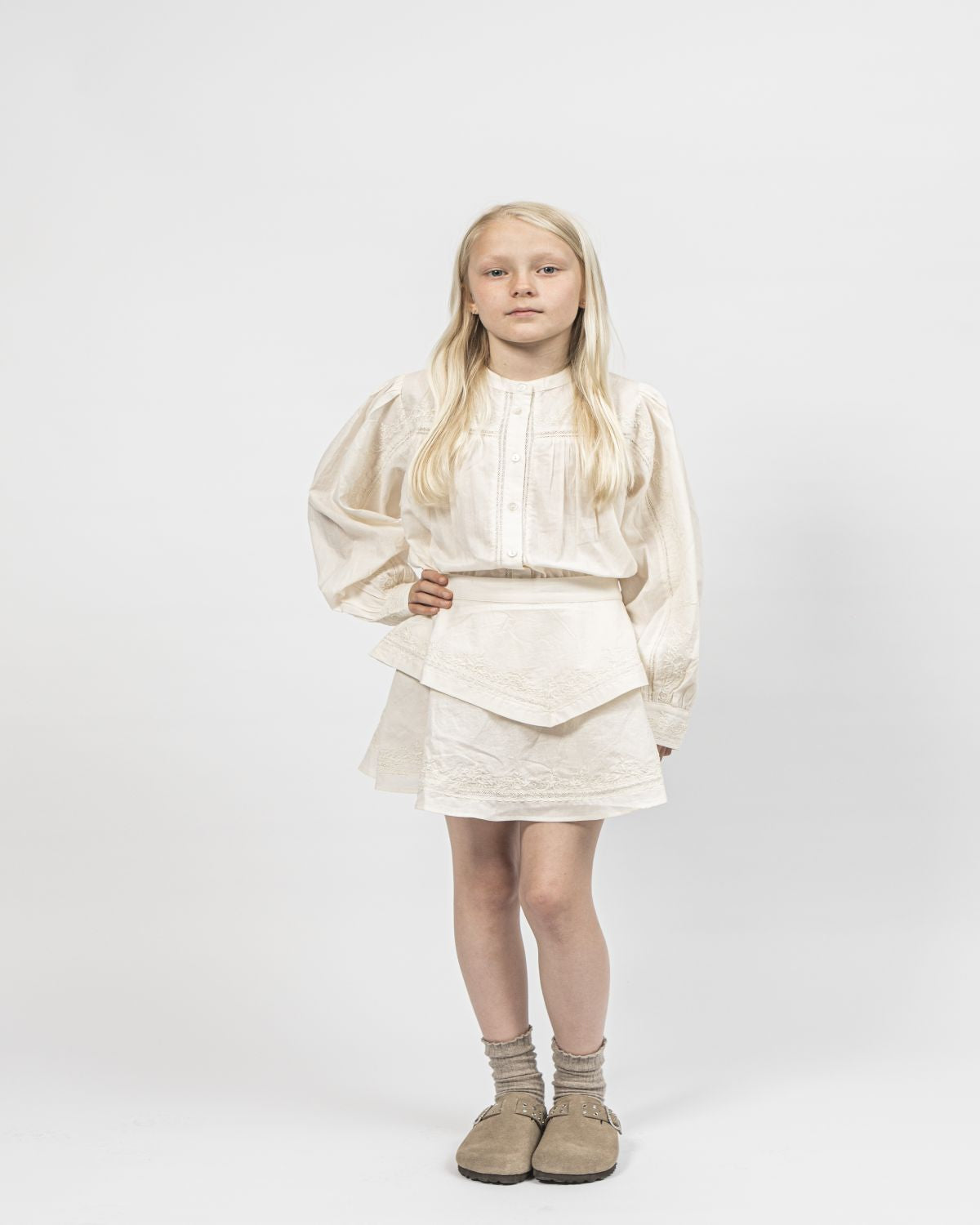 Sofie Schnoor YOUNG LalaSY Skjorte Skjorte 0109 Off White