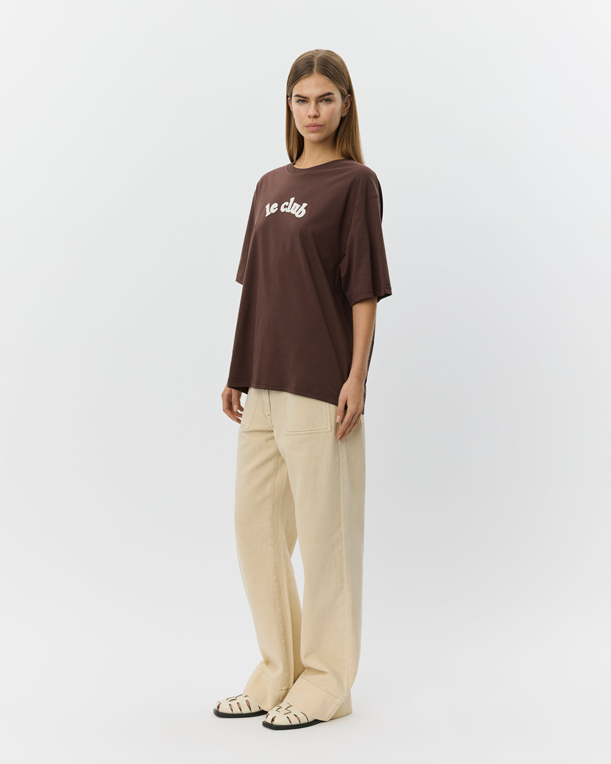 Sofie Schnoor WOMEN MAESW OVERSIZE T-SHIRT T-shirt 7025 Dark brown