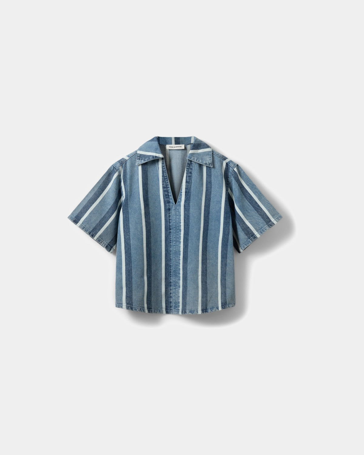 Sofie Schnoor WOMEN MAKISW STRIPET DENIM SKJORTE Skjorte 5123 Blue denim Stripe