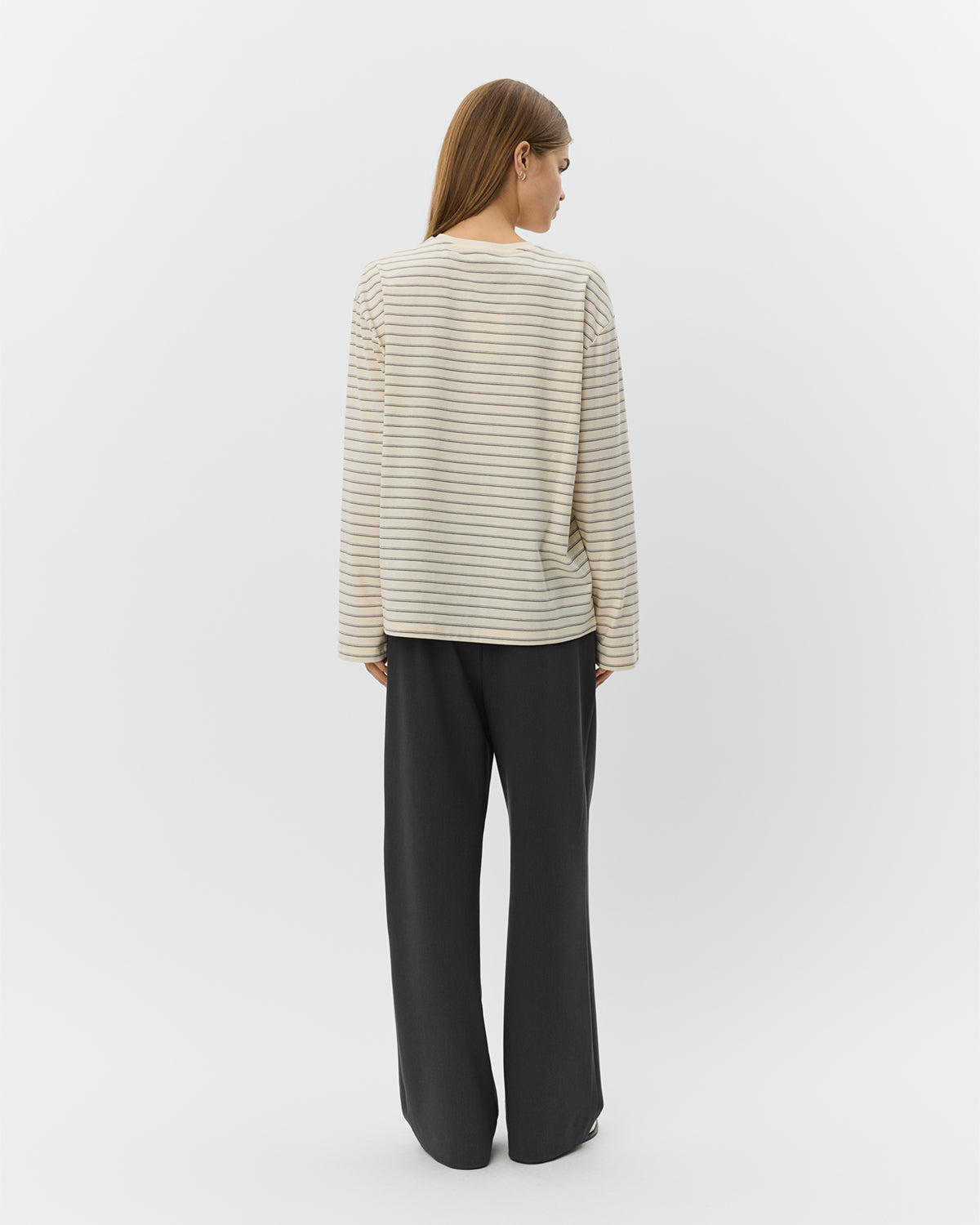 Sofie Schnoor WOMEN MASYSW LANGÆRMET BOXY T-SHIRT T-shirt 0140 Off White Striped