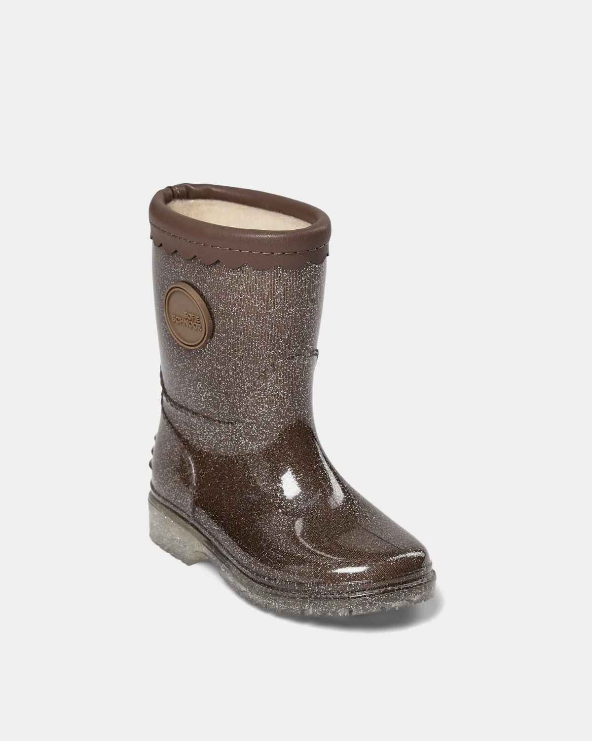 Sofie Schnoor KIDS MELLYKB GUMMISTØVLE MED FOER Gummistøvle 7080 Dark brown