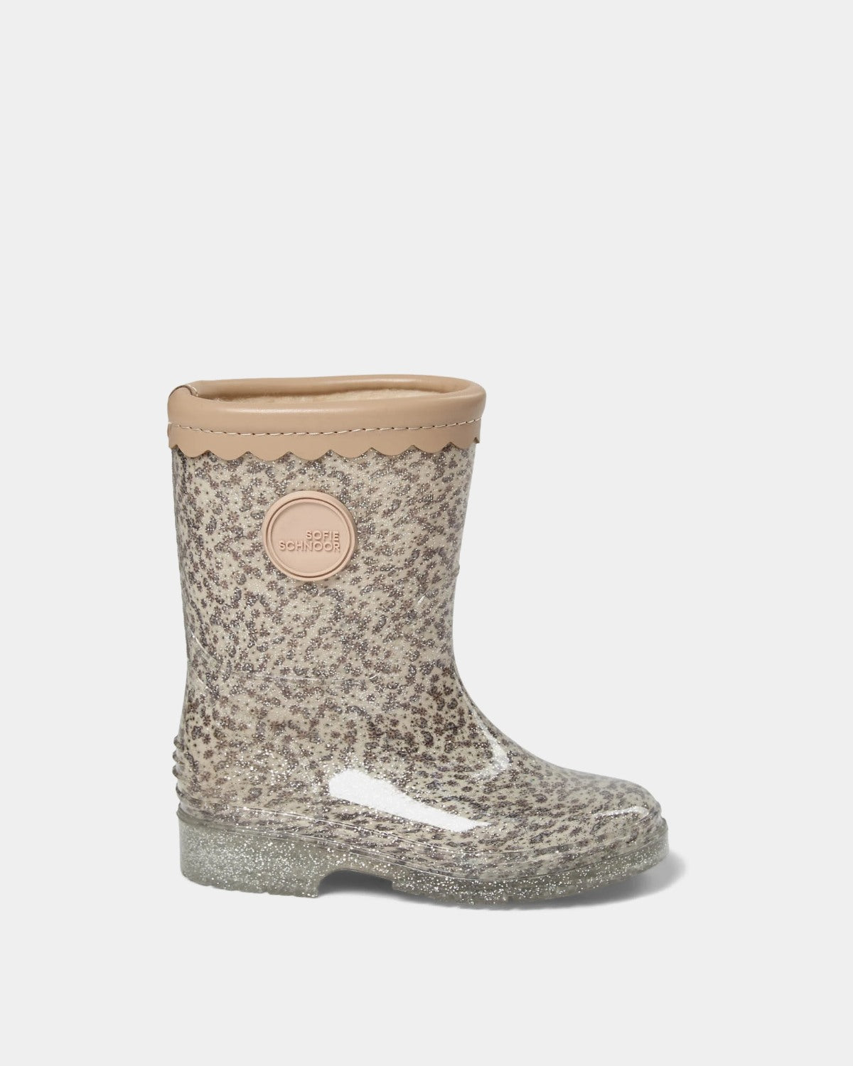 Sofie Schnoor KIDS MELLYKB GUMMISTØVLE MED FOER Gummistøvle 9109 Off White w AOP