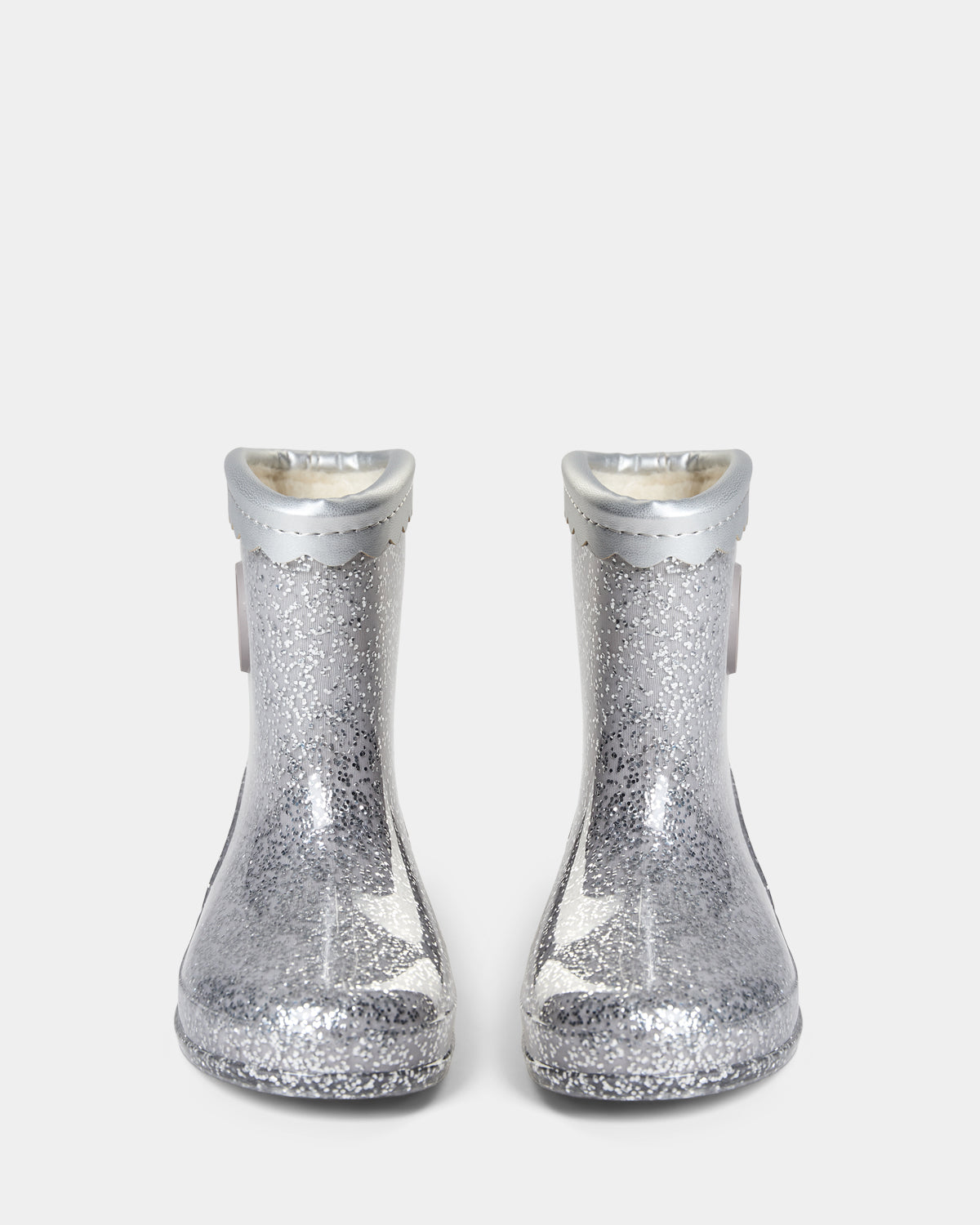 Sofie Schnoor KIDS MELLYSK GUMMISTØVLE MED FOER Gummistøvle 8005 Silver