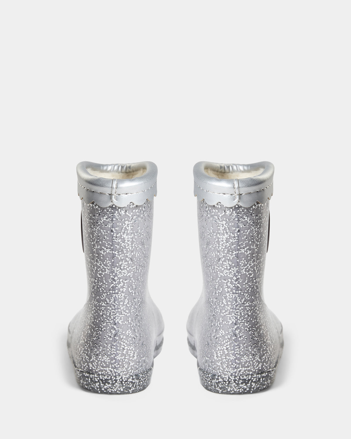 Sofie Schnoor KIDS MELLYSK GUMMISTØVLE MED FOER Gummistøvle 8005 Silver