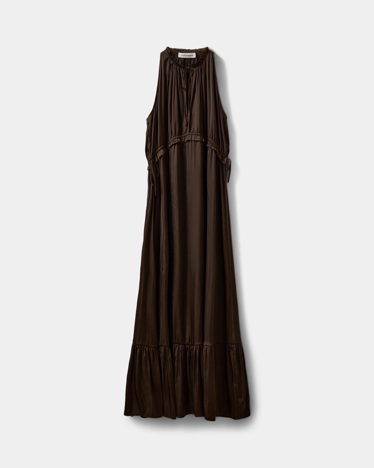 Sofie Schnoor WOMEN MELSW HALTER NECK MAXI KJOLE Kjole 7162 Intense Brown