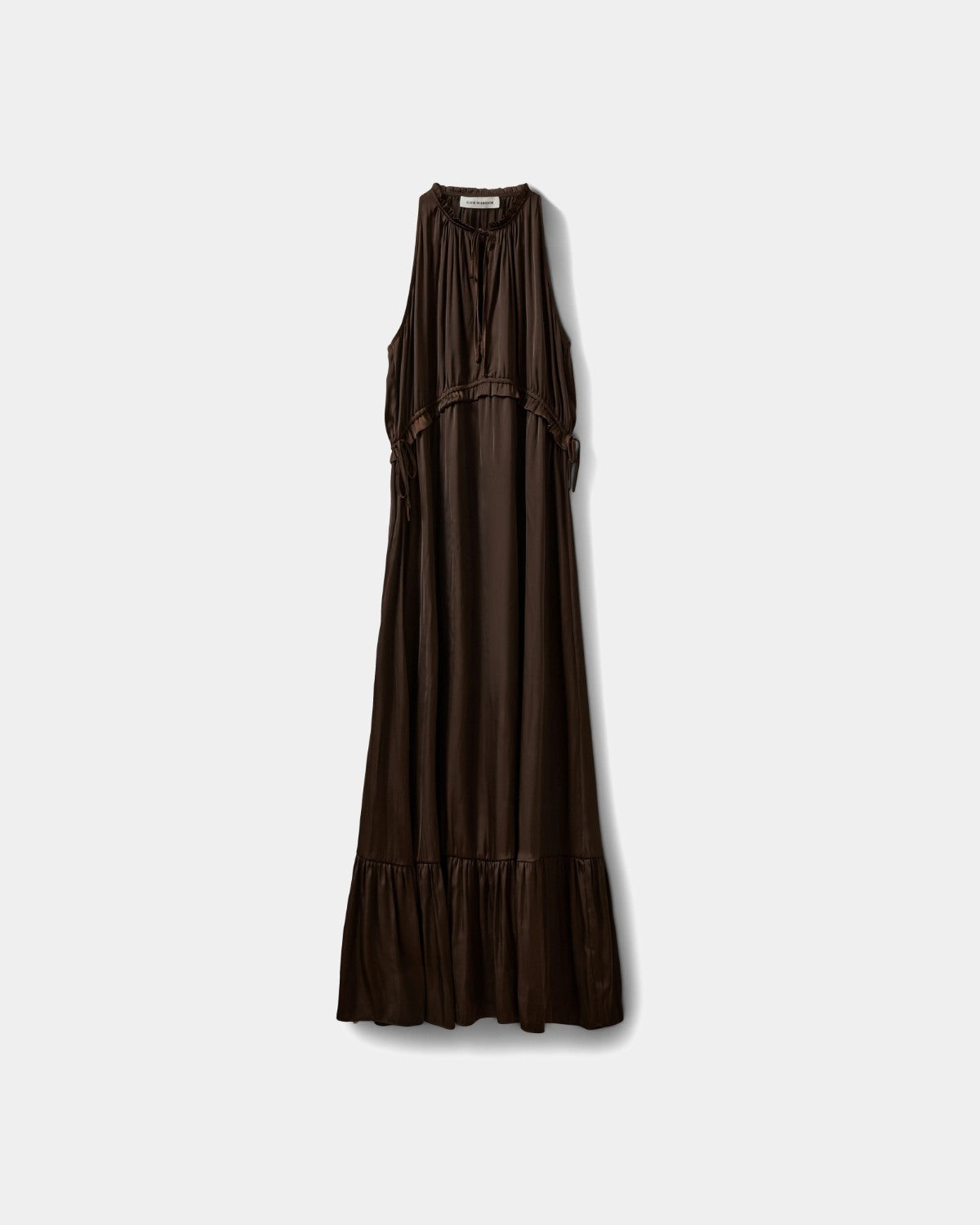 Sofie Schnoor WOMEN MELSW HALTER NECK MAXI KJOLE Kjole 7162 Intense Brown
