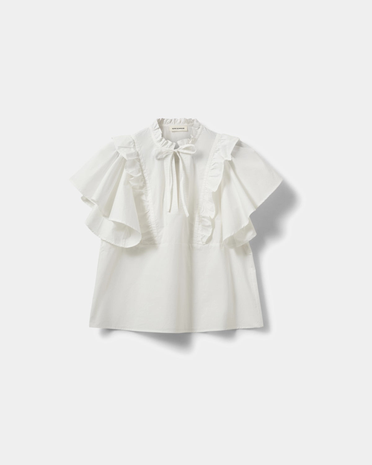 Sofie Schnoor WOMEN MERLINDASW FRILL TOP Top 0141 White Alyssum