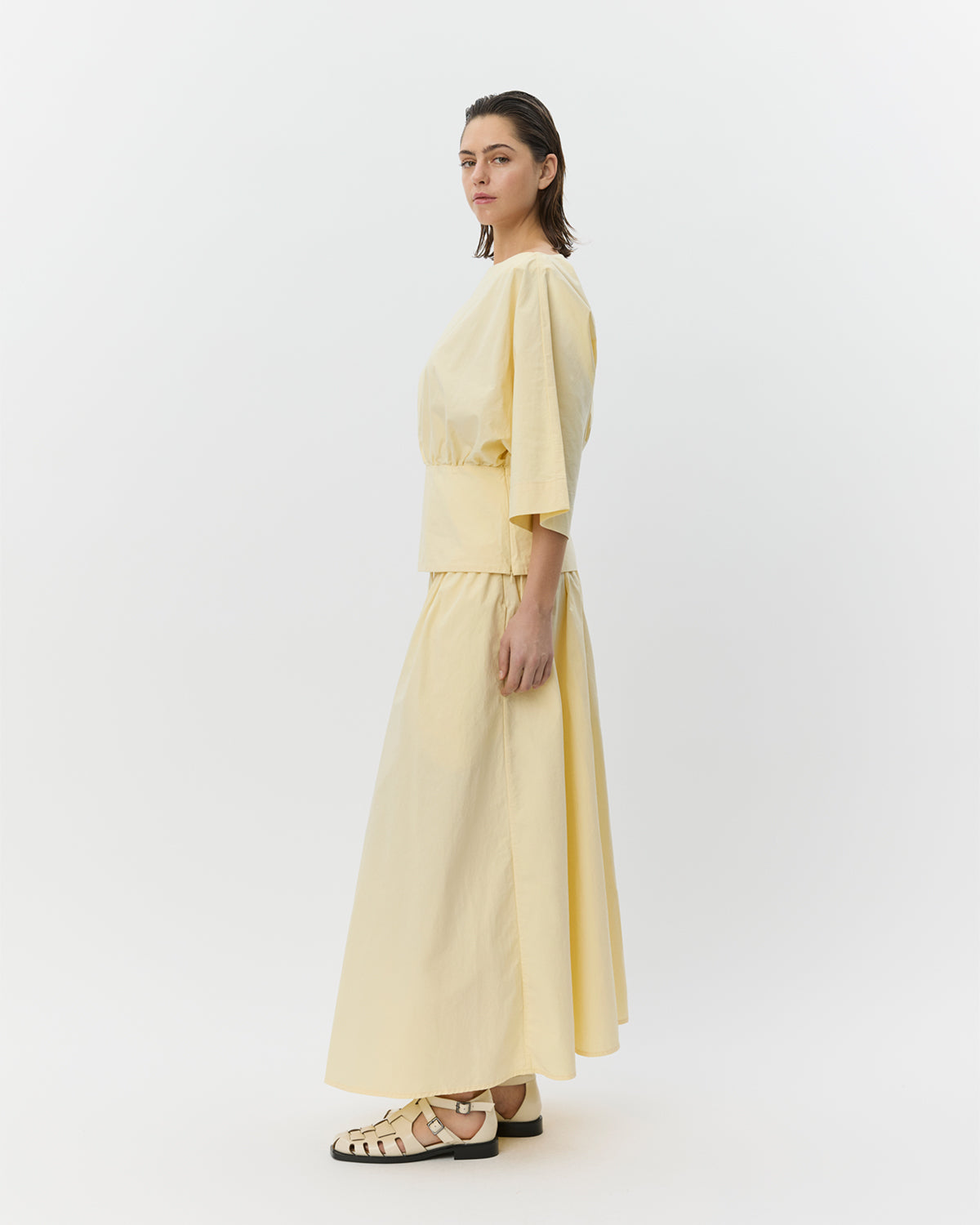 Sofie Schnoor WOMEN MIKKASW BLUSE MED BÅDUDSKÆRING Bluse 2026 Light yellow