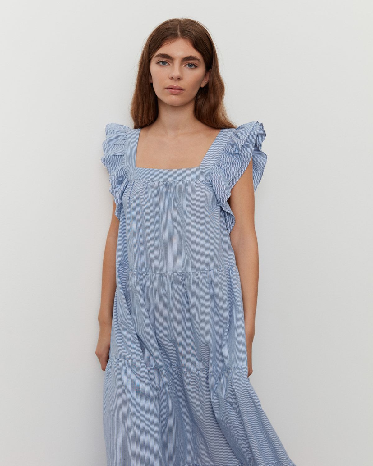 Sofie Schnoor WOMEN MorgoSW Kjole Kjole 5094 Light Blue striped