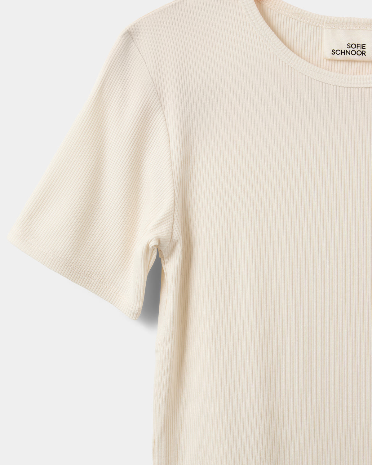 Sofie Schnoor YOUNG NATALIASY RIB T-SHIRT T-shirt 0109 Off White