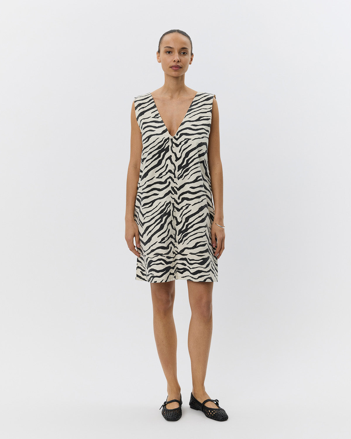 Sofie Schnoor WOMEN OLYMPESW ZEBRA KJOLE Kjole 2026 Light yellow