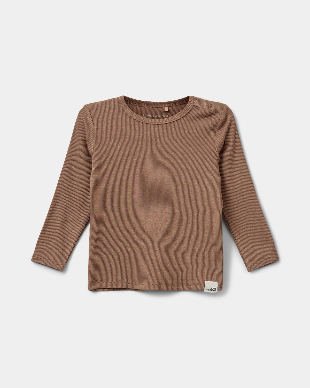 Sofie Schnoor KIDS PETRICIASB T-SHIRT LANGÆRMET T-shirt lang ærmet 7152 Dark Sand