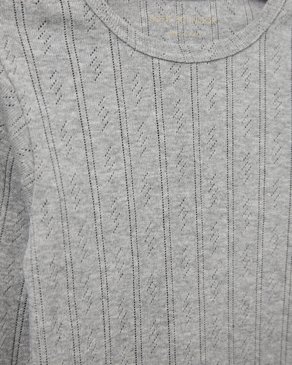 Sofie Schnoor KIDS PETRICIASK T-SHIRT LANGÆRMET T-shirt lang ærmet 8000 Grey mel