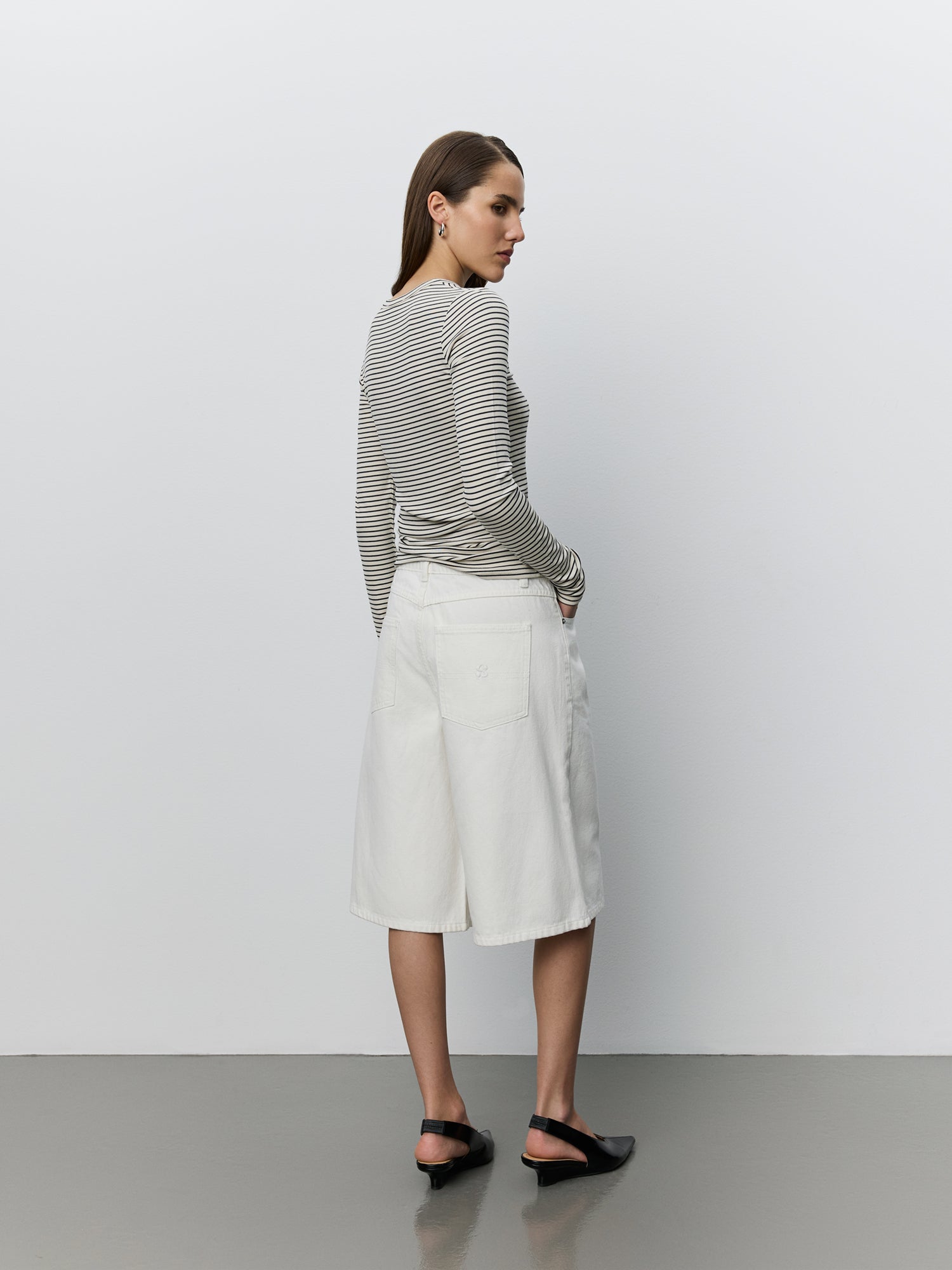 Sofie Schnoor WOMEN PETRICIASW STRIBE T-SHIRT LANGÆRMET T-shirt lang ærmet 0104 Off white