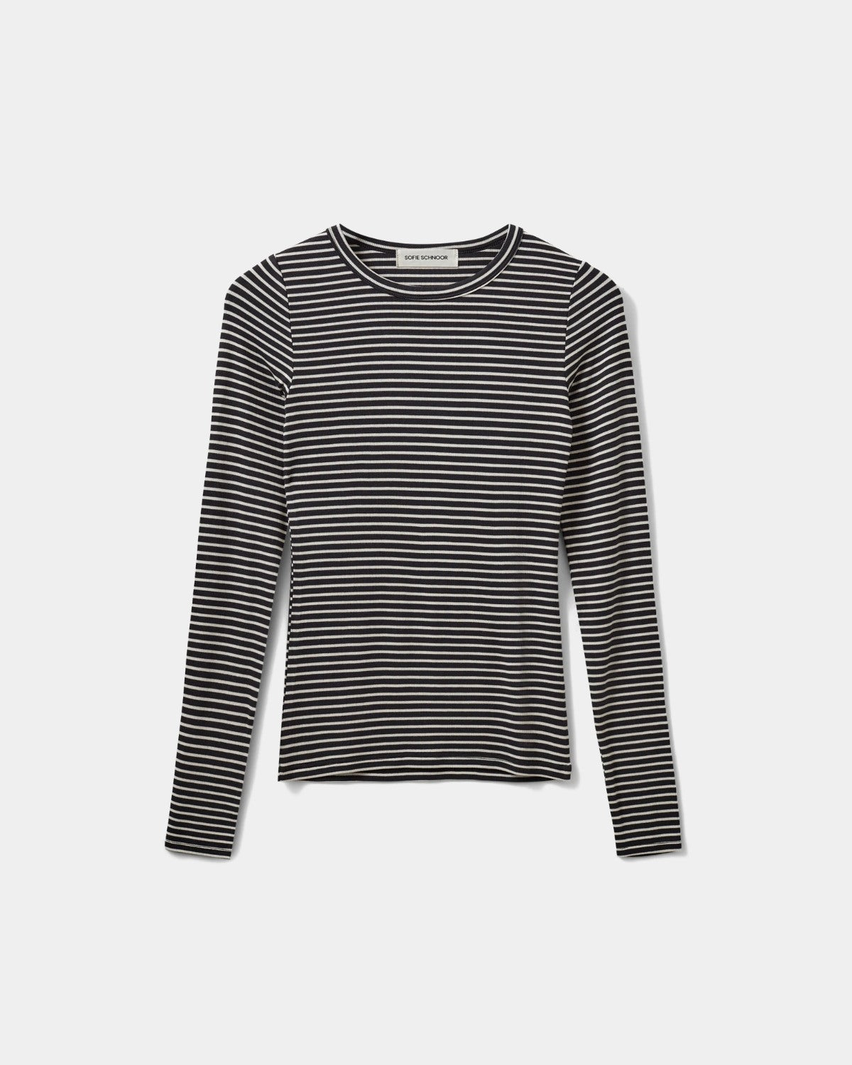 Sofie Schnoor WOMEN PETRICIASW STRIBE T-SHIRT LANGÆRMET T-shirt lang ærmet 1017 Black striped