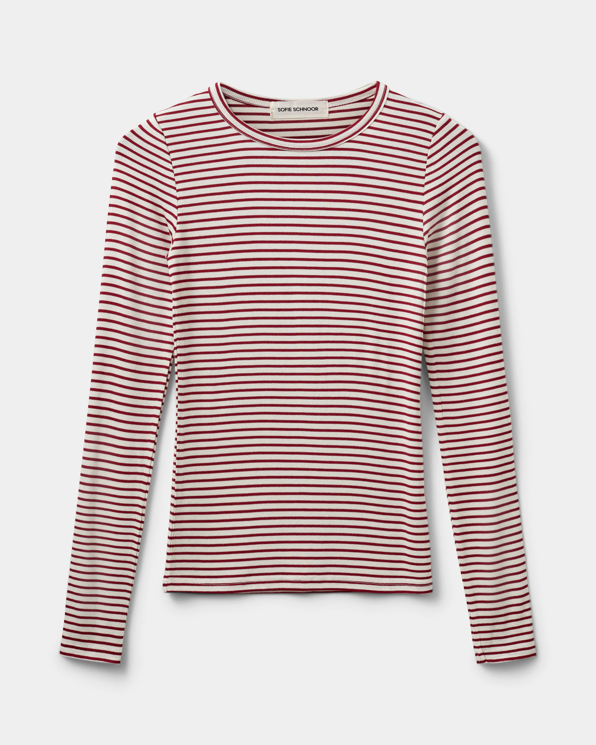 Sofie Schnoor WOMEN PETRICIASW STRIBE T-SHIRT LANGÆRMET T-shirt lang ærmet 4139 Red Striped