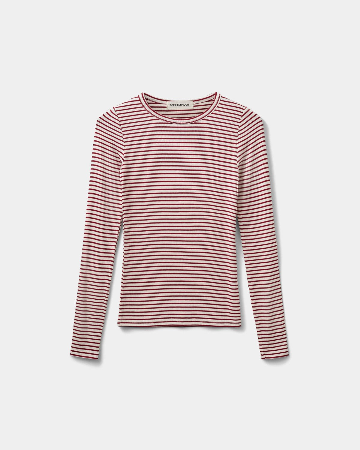 Sofie Schnoor WOMEN PETRICIASW STRIBE T-SHIRT LANGÆRMET T-shirt lang ærmet 4139 Red Striped