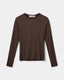PETRICIASW T-SHIRT LANGÆRMET - Brown Fudge