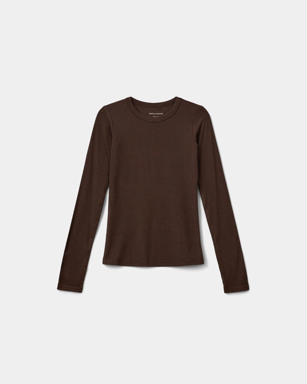 Sofie Schnoor YOUNG PETRICIASY T-SHIRT T-shirt lang ærmet 7129 Brown Fudge