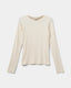 PETRICIASY T-SHIRT LANGÆRMET - Off White