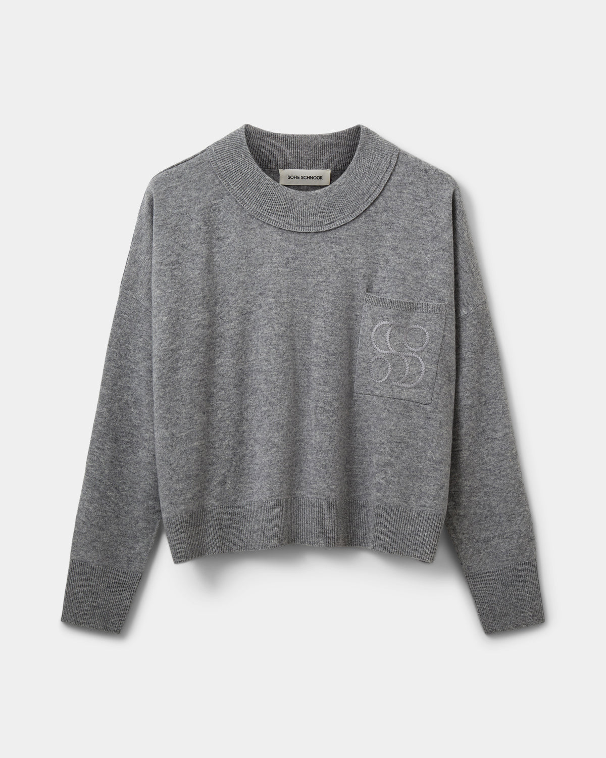 Sofie Schnoor WOMEN PORTIASW STRIK SWEATER Strik 8000 Grey Melange