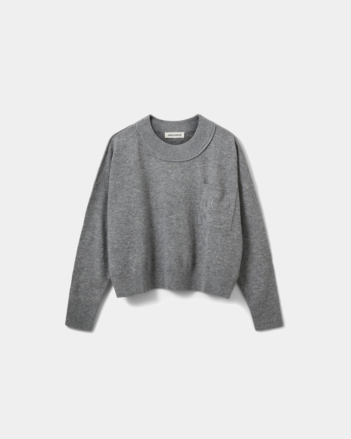 Sofie Schnoor WOMEN PORTIASW STRIK SWEATER Strik 8000 Grey Melange