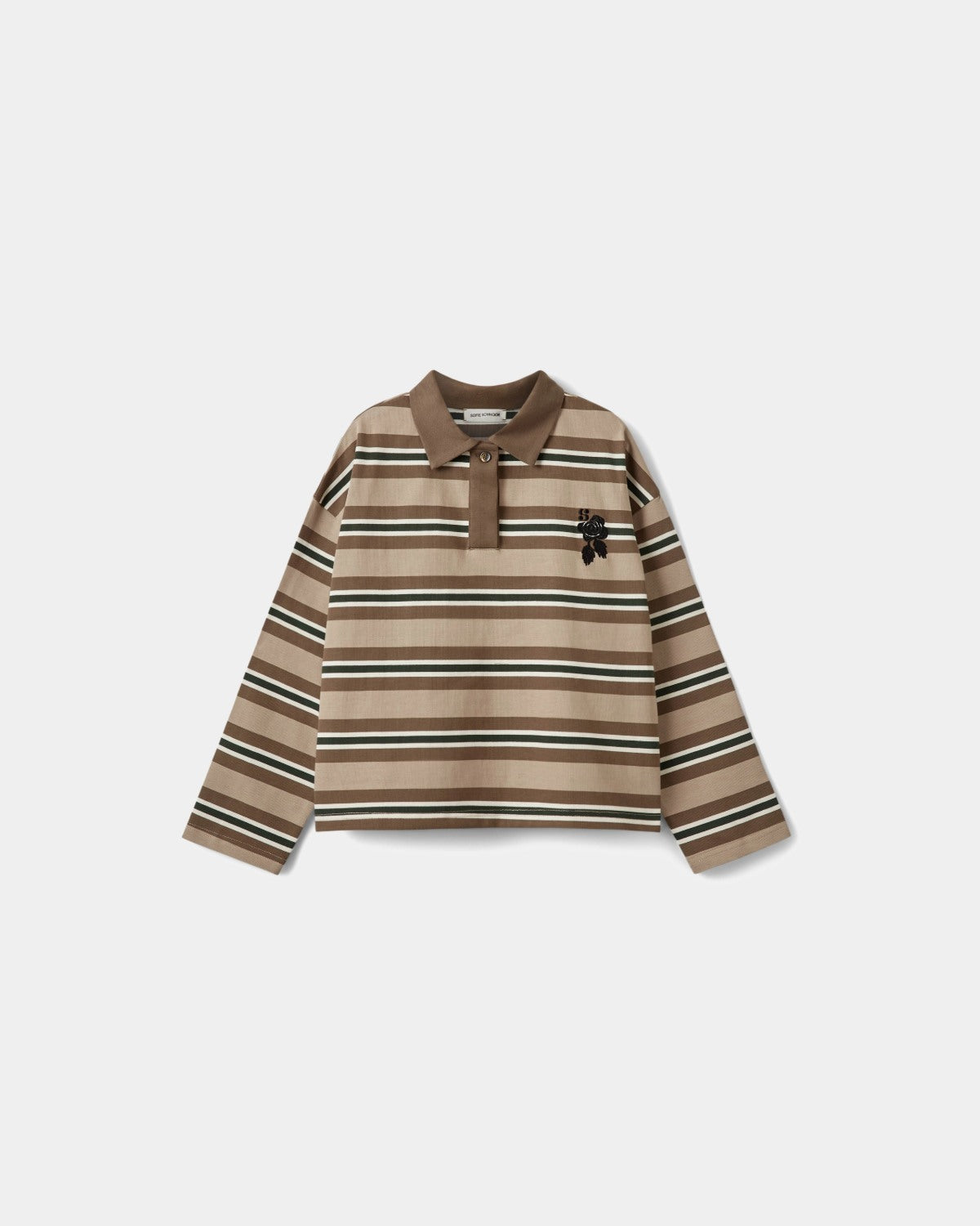 Sofie Schnoor YOUNG PRIASY MOOMIN POLO T-shirt 7113 Brown Striped