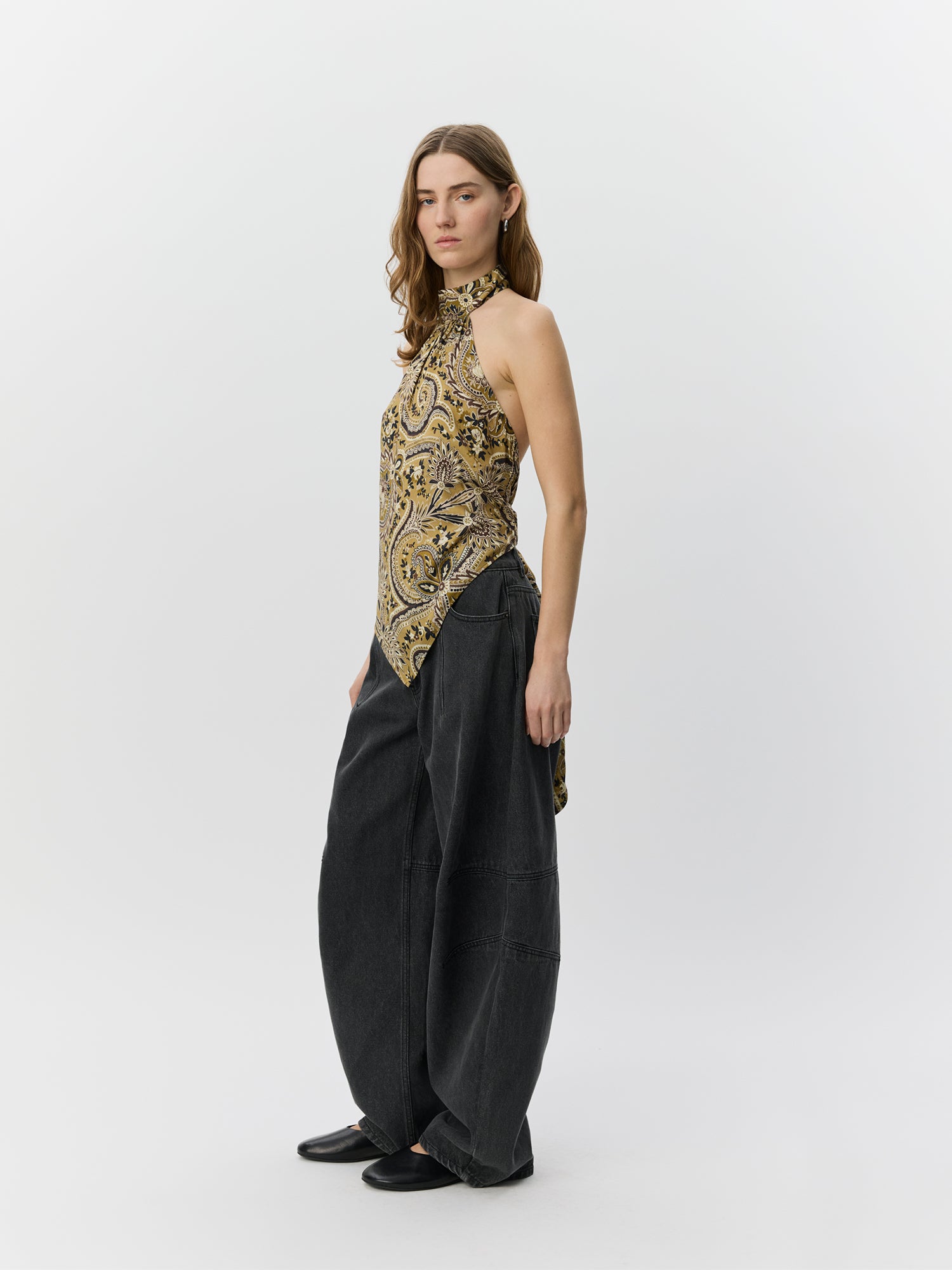 Sofie Schnoor WOMEN RAESW PAISLEY PRINTET HALTERNECK TOP Top 7163 Bronze Mix Paisley