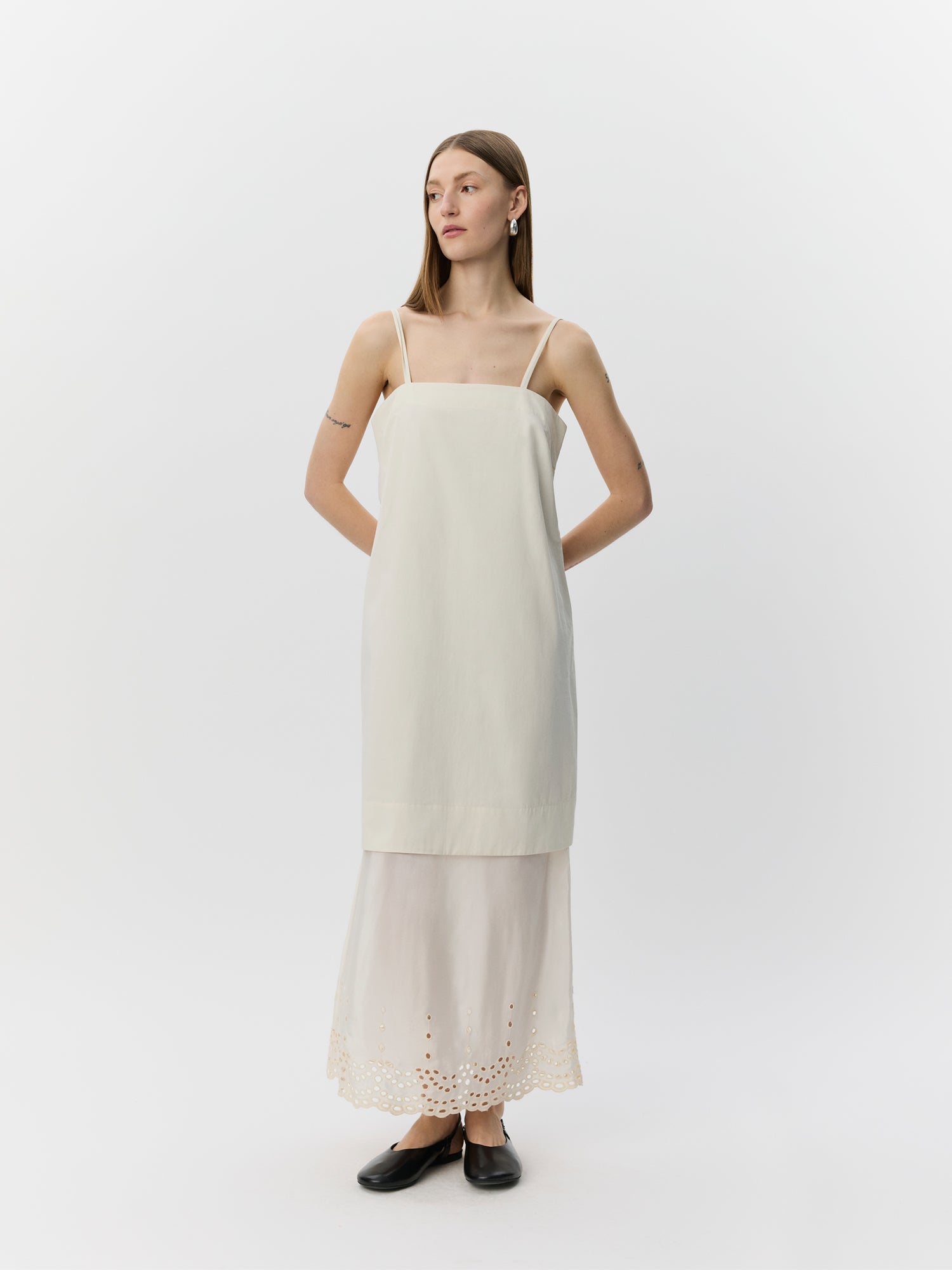 Sofie Schnoor WOMEN RAINESW DOBBLELAGS KJOLE Kjole 0159 Cream White