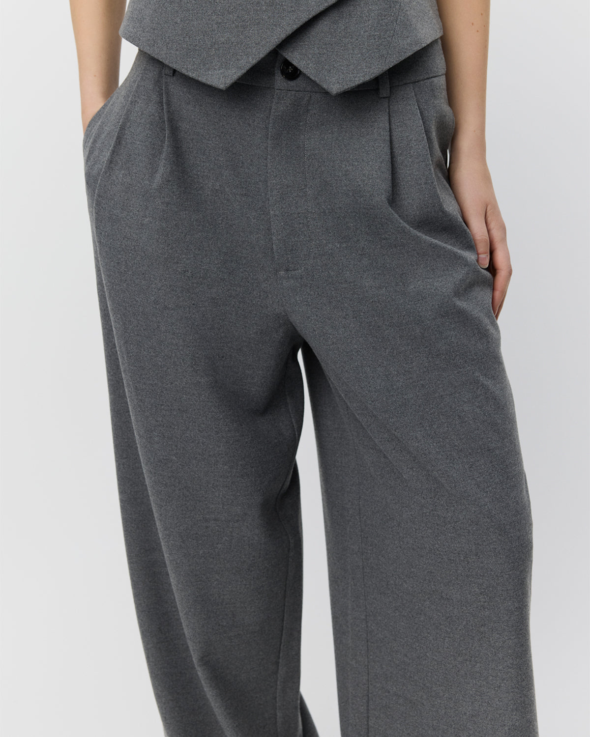 Sofie Schnoor WOMEN ROSALINDSW BUKSER Buks 8000 Grey Melange