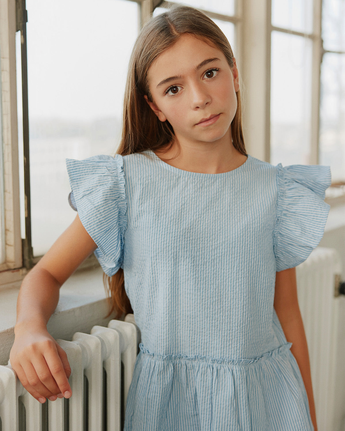 Sofie Schnoor YOUNG SALLYSY TOP Top 5094 Light Blue striped