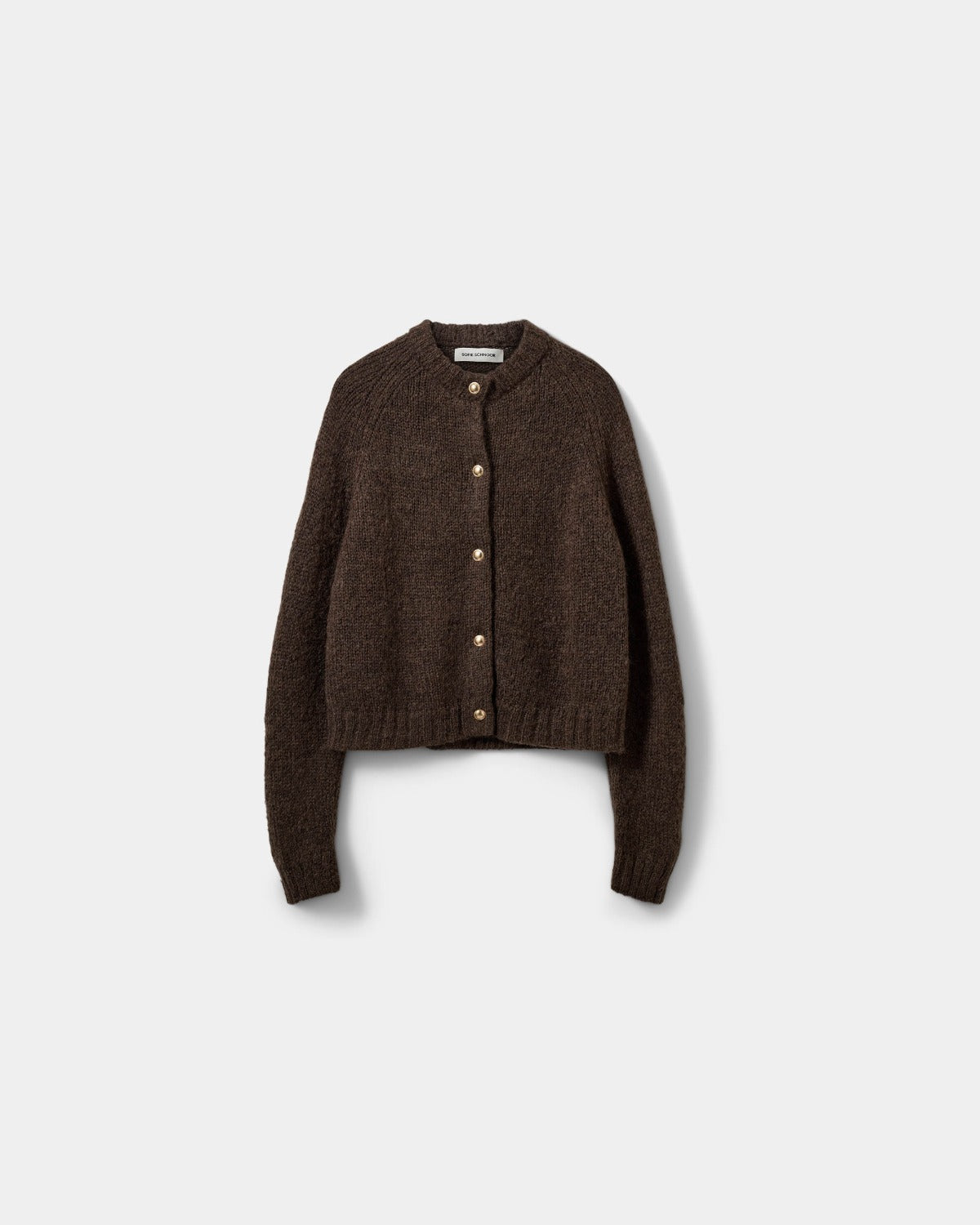 Sofie Schnoor WOMEN SELMASW STRIK CARDIGAN Cardigan 7025 Dark brown