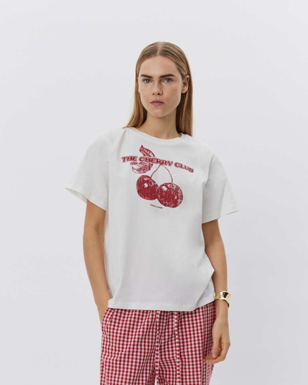 Sofie Schnoor WOMEN ZENASW T-SHIRT T-shirt 0152 Snow White Red