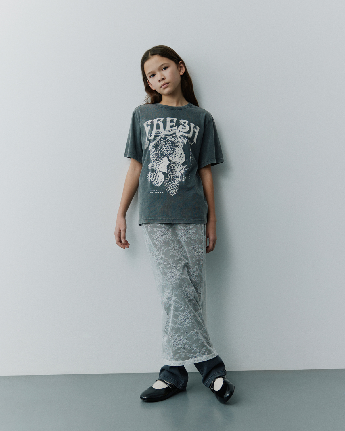 Sofie Schnoor YOUNG ZENASY T-SHIRT T-shirt 1022 Stone washed black