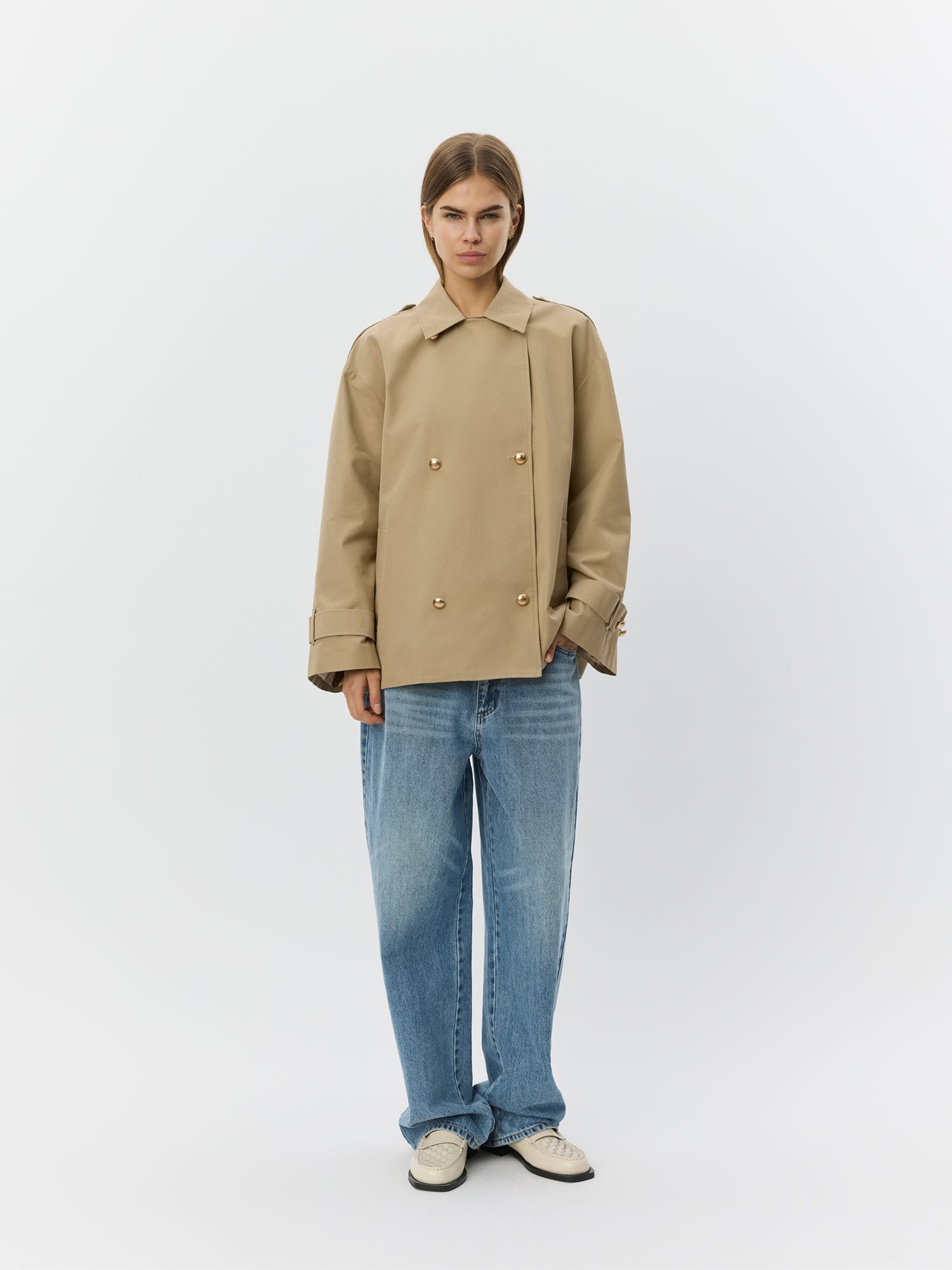 Sofie Schnoor WOMEN ADRIASW KORT TRENCH COAT Jakke 7012 Camel