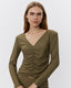 AIDASW BLUSE - Olive Leaf