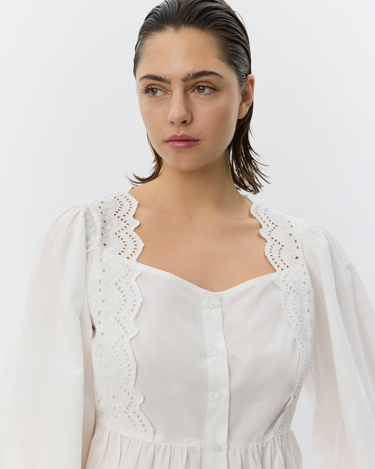 Sofie Schnoor WOMEN ARIASW BRODERET ANGLAISE SKJORTE Skjorte 0103 Off white