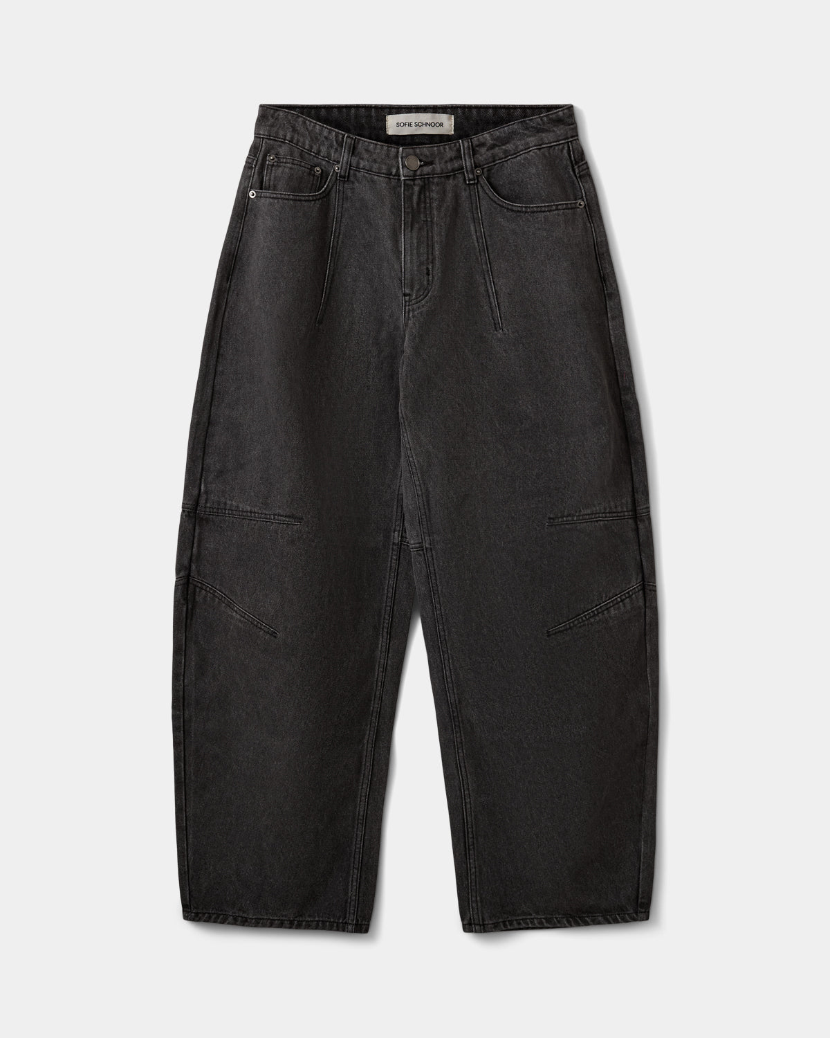 Sofie Schnoor WOMEN BECKASW BARREL FORMEDE JEANS Jeans 1024 Black washed Denim