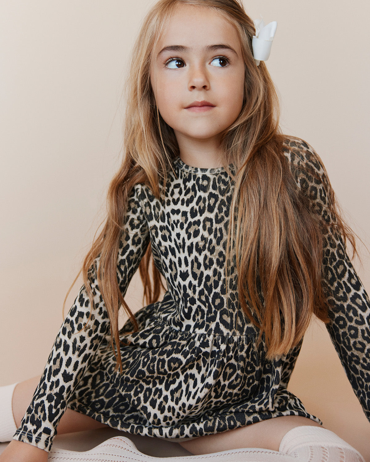 Sofie Schnoor KIDS BERRASK KJOLE Kjole 9086 Light brown leopard