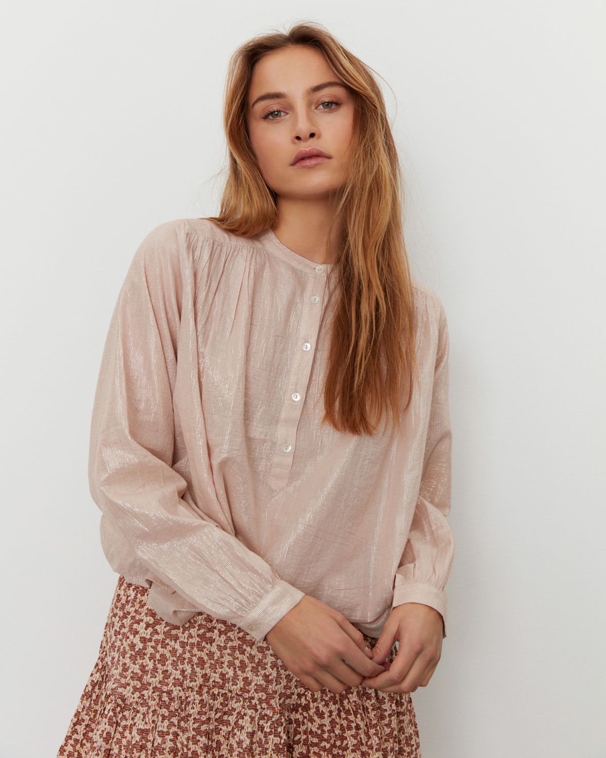 Sofie Schnoor WOMEN BodilSW Bluse Bluse 8022 Warm Grey
