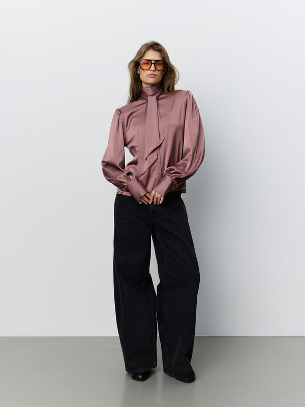 CARINASW SATIN SKJORTE