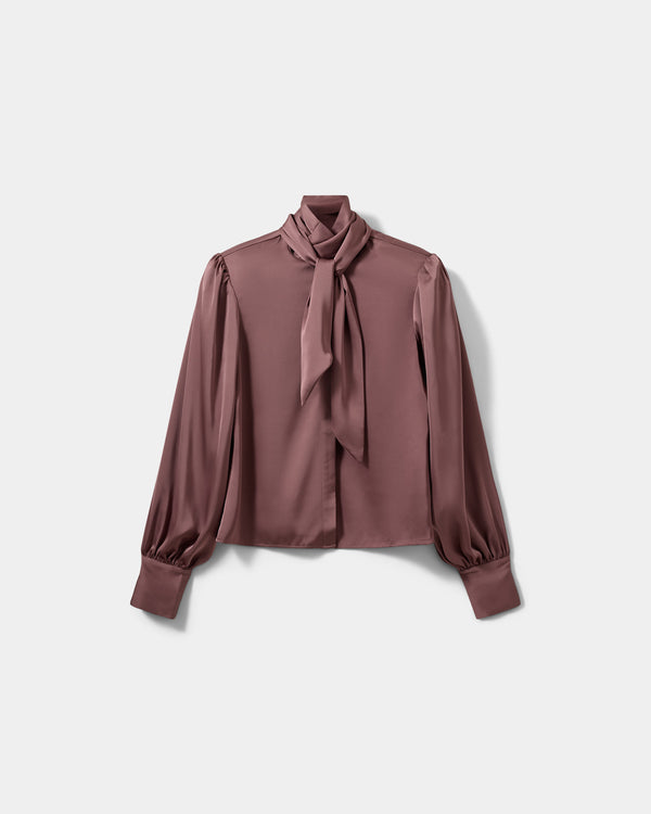 CARINASW SATIN SKJORTE
