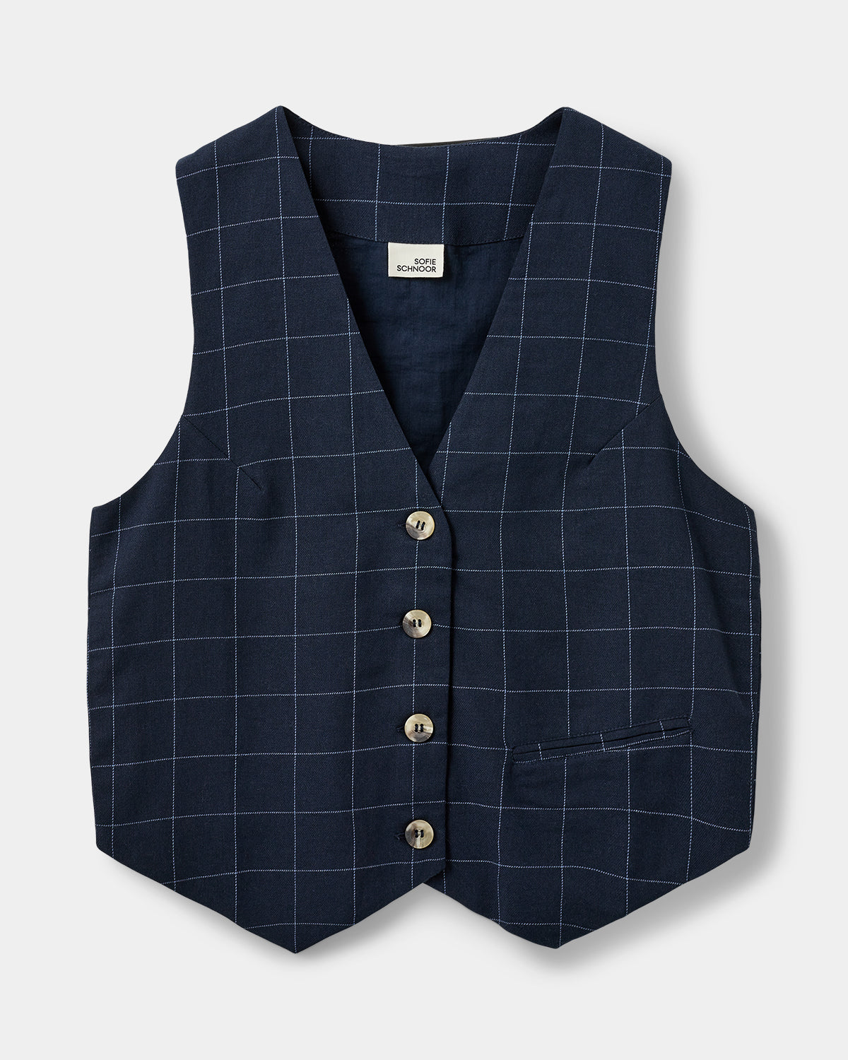 Sofie Schnoor WOMEN CASITASW VEST Vest 5103 Navy check