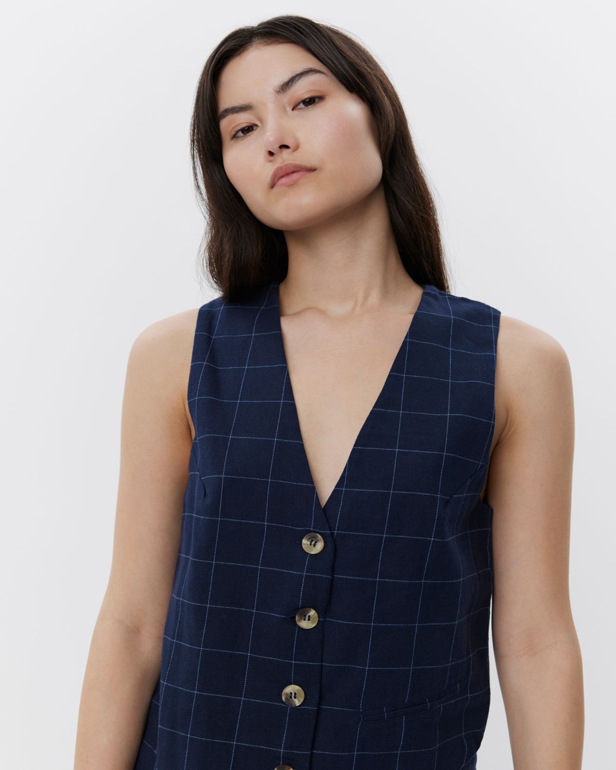 Sofie Schnoor WOMEN CASITASW VEST Vest 5103 Navy check