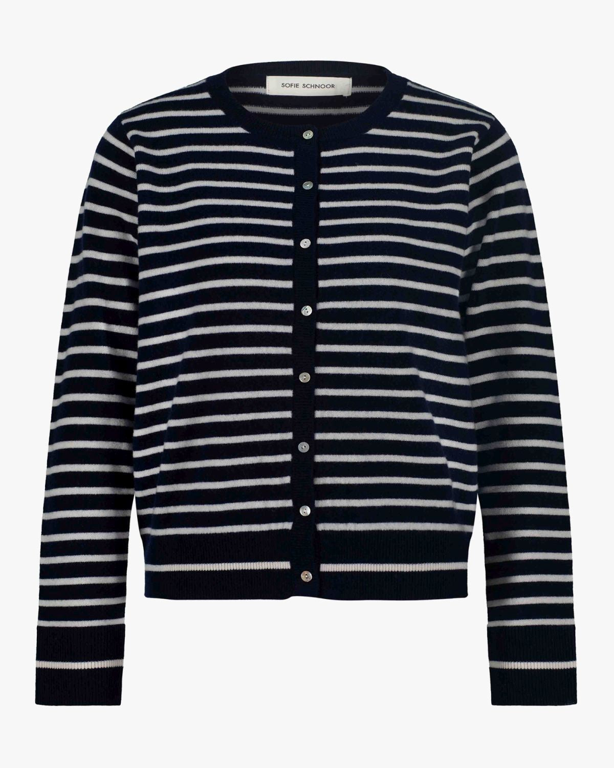 Sofie Schnoor WOMEN CISSESW STRIBET CARDIGAN Cardigan 5093 Dark Blue striped