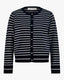 CISSESW STRIBET CARDIGAN - Dark Blue striped
